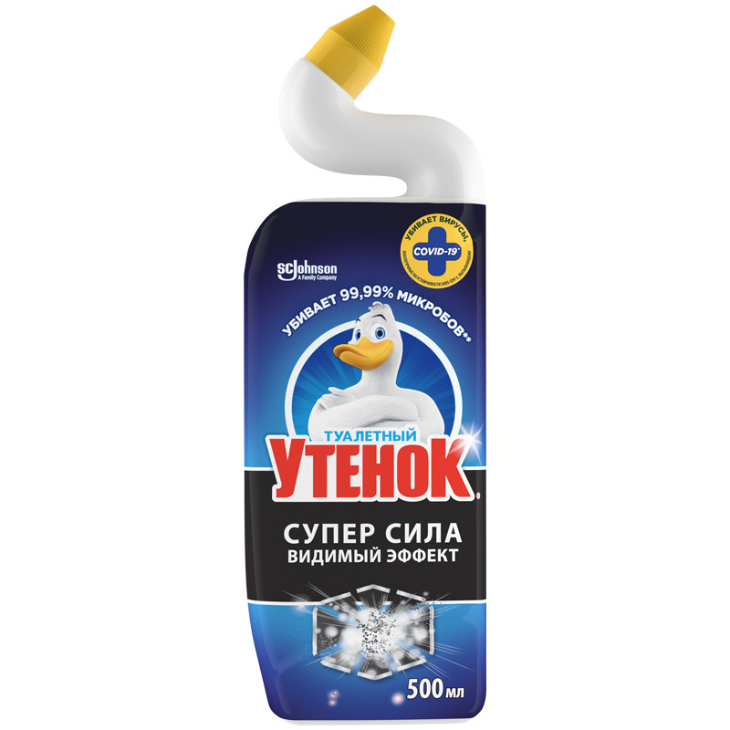 Средство для туалета Туалетный утенок "Супер сила. Видимый эффект", 500мл, 275361