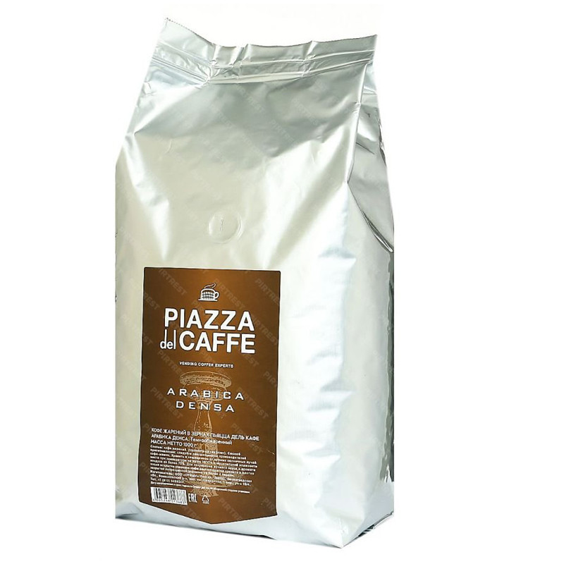 Кофе в зернах Piazza del caffe "Arabica Densa", вакуумный пакет, 1кг, 342022