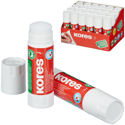 Клей-карандаш Kores, 15г, прозрачный, ПВП, 313194