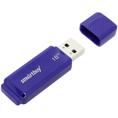 Память Smart Buy "Dock"  16GB, USB 2.0 Flash Drive, синий, 244816