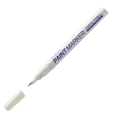 Маркер-краска MunHwa "Extra Fine Paint Marker" белая, 1мм, нитро-основа, 260030