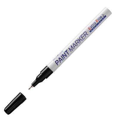 Маркер-краска MunHwa "Extra Fine Paint Marker" черная, 1мм, нитро-основа, 260031