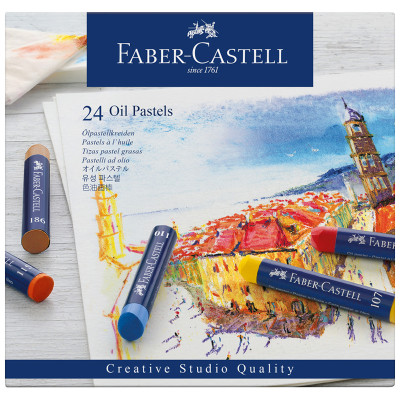 Пастель масляная Faber-Castell "Oil Pastels", 24 цвета, картон. упаковка, 285955