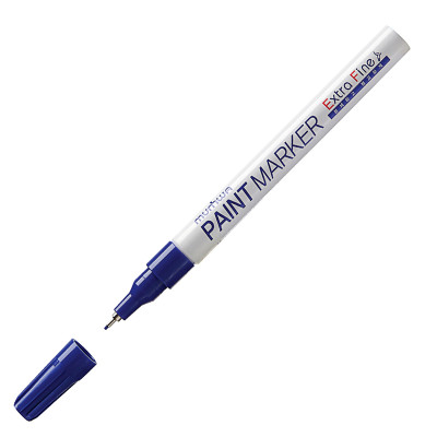 Маркер-краска MunHwa "Extra Fine Paint Marker" синяя, 1мм, нитро-основа, 260037
