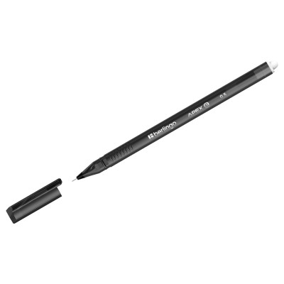 Ручка гелевая стираемая Berlingo "Apex E" черная, 0,5мм, трехгранная, 265912