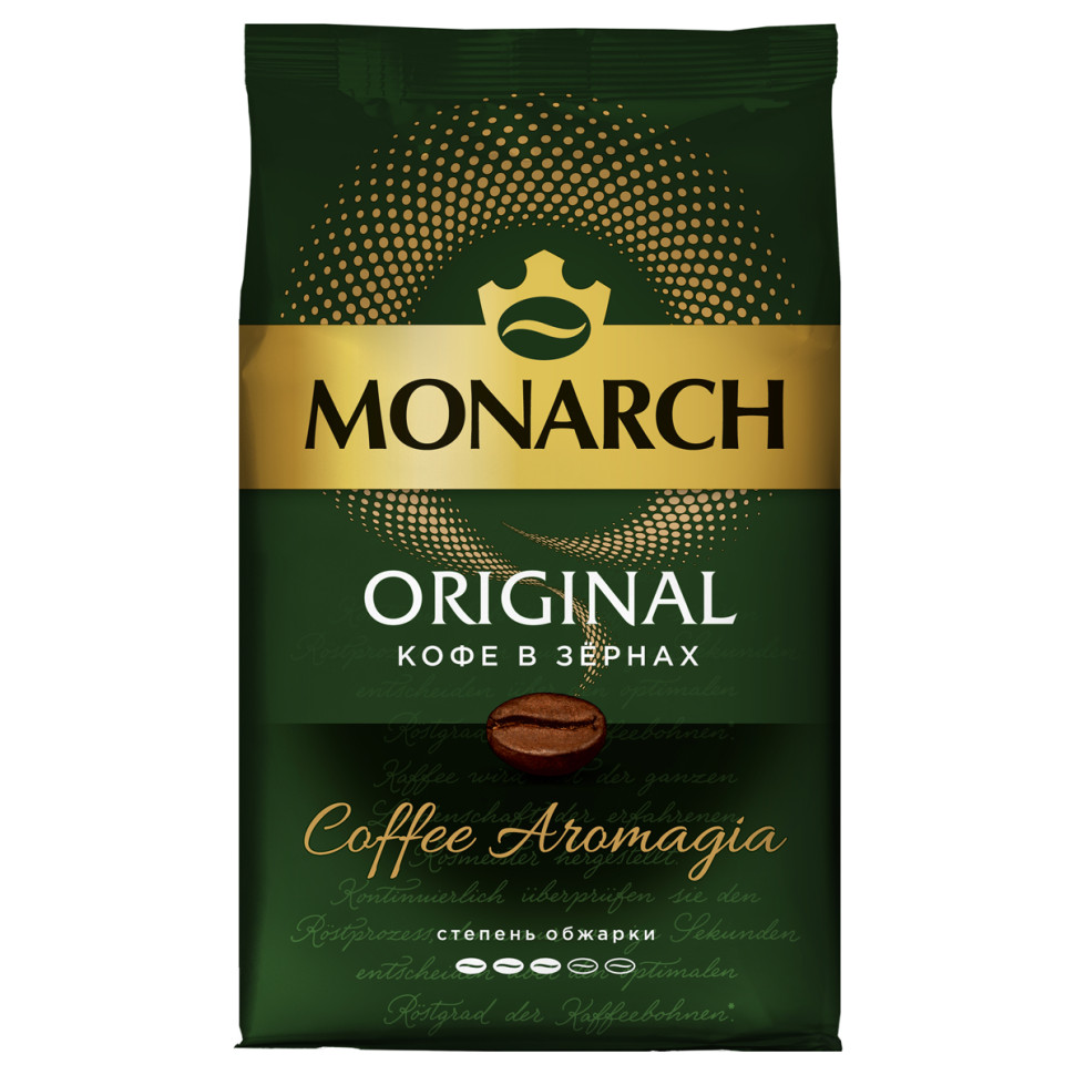 Кофе в зернах Monarch Original, вакуумный пакет, 800г, 367983