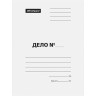 Скоросшиватель OfficeSpace "Дело", картон мелованный, 280г/м2, белый, пробитый, до 200л., 257306