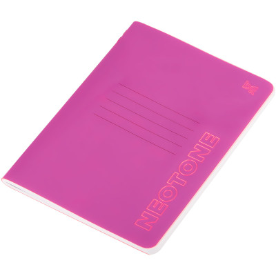 Записная книжка А6 50л. на сшивке BG "Neotone", розовый, фактурное тиснение, блок в точку 80 гр/м2, 369671