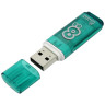 Память Smart Buy "Glossy"  8GB, USB 2.0 Flash Drive, зеленый, 230848