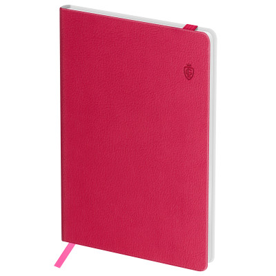 Записная книжка А6 80л. ЛАЙТ, кожзам, Greenwich Line "Classic. Berry", с резинкой, фактурное тиснение, блок в клетку, 370587