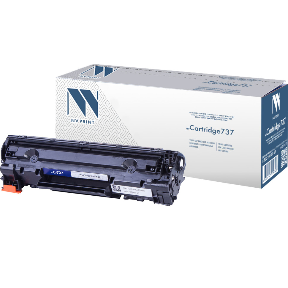 Картридж совм. NV Print 737 черный для Canon i-SENSYS MF210/211/212/216/217/220 (2400стр.), 219415