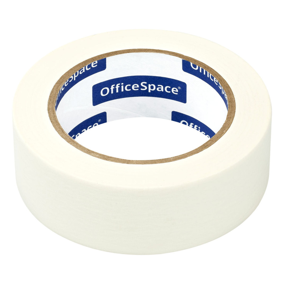 Клейкая лента малярная OfficeSpace, 38мм*50м, ШК, 361988