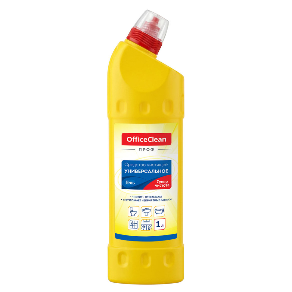 Чистящее средство универсальное OfficeClean Профессиональное "Супер чистота", гель, 1 л, 391952 Чистящее средство универсальное OfficeClean Профессиональное "Супер чистота", гель, 1 л, 391952