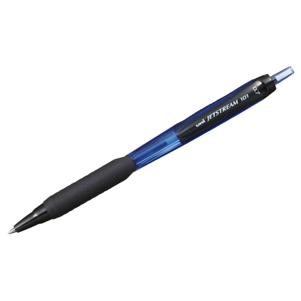 Ручка шариковая автоматическая Uni "Jetstream SXN-101-07" синяя, 0,7мм, грип, 361170