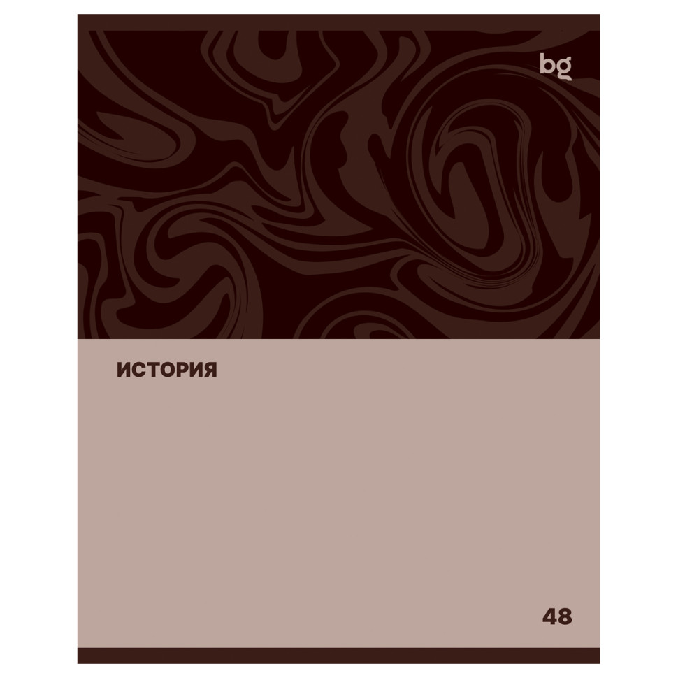Тетрадь предметная 48л. BG "Single colour" - История, эконом, 10 штук, 374800