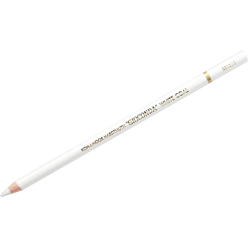 Угольный карандаш Koh-I-Noor "Gioconda Extra 8812" HB, белый, заточен, 321856