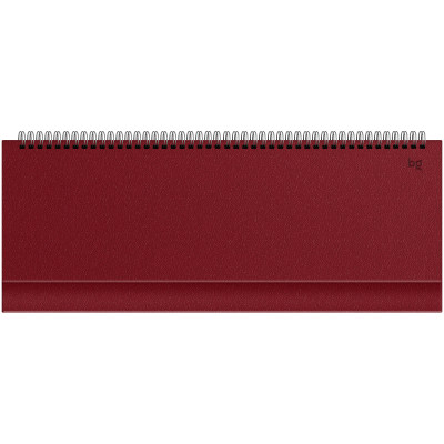Планинг недатированный, 56л., 330*130мм, балакрон, BG "Ariane. Dark red", 370454