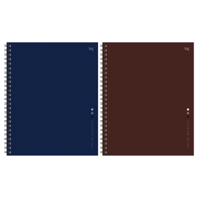 Тетрадь 120л., А5, клетка на гребне BG "Monocolor balance", глянцевая ламинация, твердая обложка, 4 штук, 384047