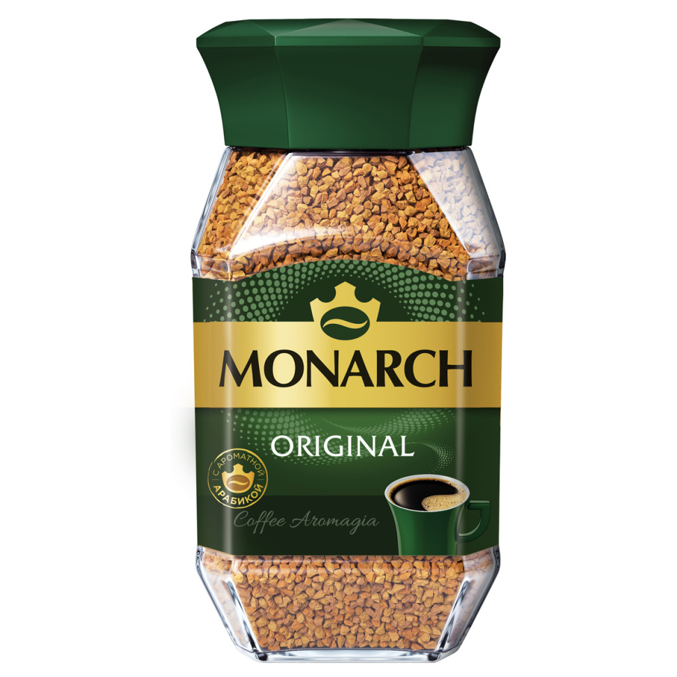 Кофе растворимый Monarch "Original", сублимированный, стеклянная банка, 190г, 367978