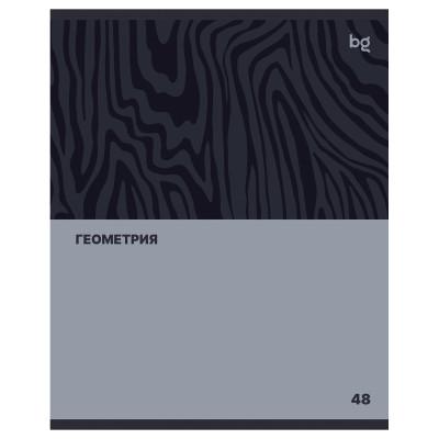 Тетрадь предметная 48л. BG "Single colour" - Геометрия, эконом, 10 штук, 374806