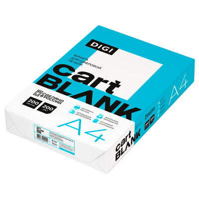 Бумага Cartblank "Digi" А4, 200г/м2, 200л., 145%, 363502
