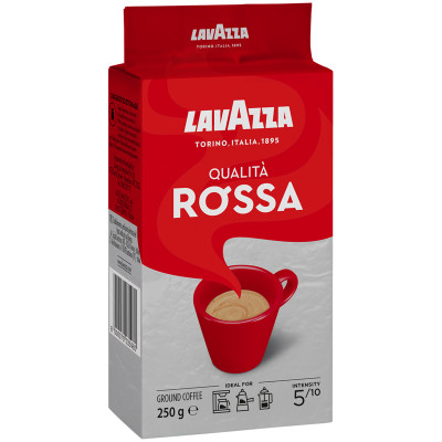 Кофе молотый Lavazza "Qualit?. Rossa", вакуумный пакет, 250г, 270315