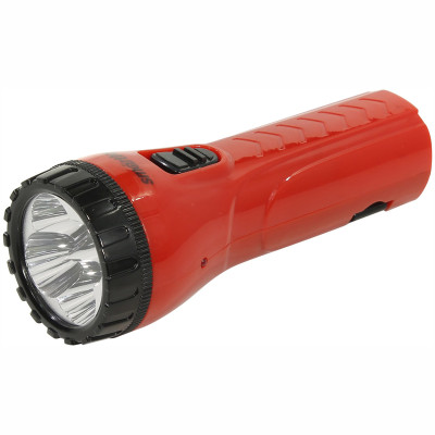 Фонарь Smartbuy SBF-93-R, аккумуляторный, светодиодный, 4 LED, прямая зарядка от сети, красный, 265952
