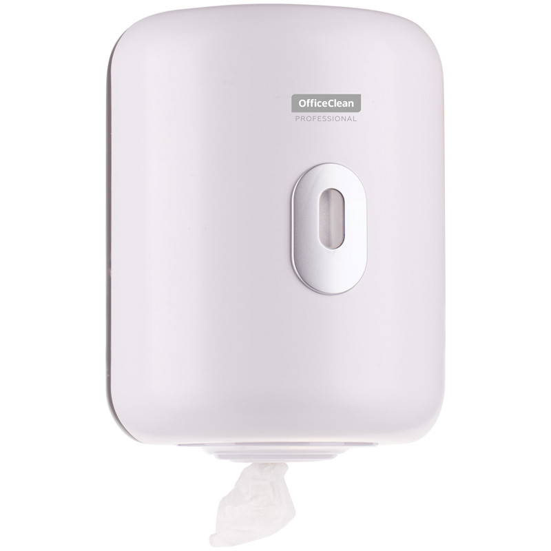 Диспенсер для полотенец в рулонах OfficeClean Professional, с центральной вытяжкой(M1/M2), белый, 299011