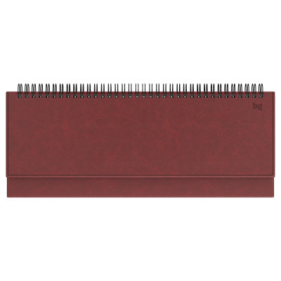 Планинг недатированный, 56л., 330*130мм, BG, кожзам "Nebraska. Dark red", красный, 370462