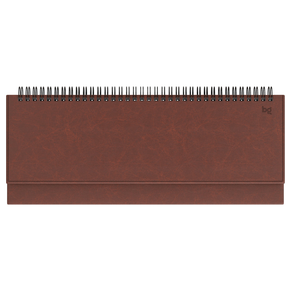 Планинг недатированный, 56л., 330*130мм, BG, кожзам "Nebraska. Brown", коричневый, 370463