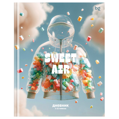 Дневник 1-11 кл. 48л. (твердый) BG "Sweet air", soft-touch ламинация, 376837