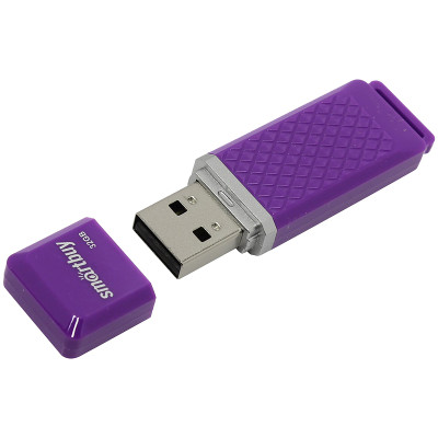 Память Smart Buy "Quartz"  8GB, USB 2.0 Flash Drive, фиолетовый, 222383