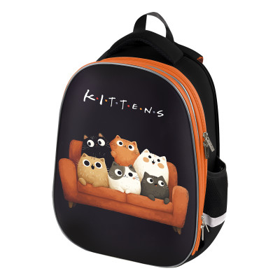 Ранец F?rst School Base "Feline friends" 39*30*18см, 2 отделения, 2 кармана, анатомическая спинка, 388143