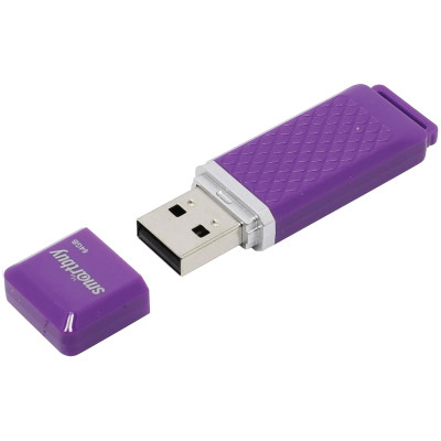Память Smart Buy "Quartz"  64GB, USB 2.0 Flash Drive, фиолетовый, 260251