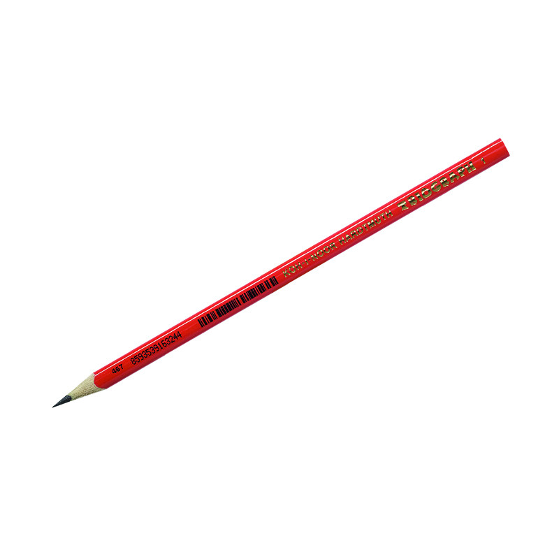 Карандаш ч/г Koh-I-Noor "Triograph 1" B, трехгранный, заточен., красный корпус, 36 штук, 282762 Карандаш ч/г Koh-I-Noor "Triograph 1" B, трехгранный, заточен., красный корпус, 36 штук, 282762