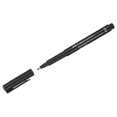 Ручка капиллярная Faber-Castell "Pitt Artist Pen Fude" черная, 0,6мм, 333390