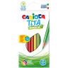 Карандаши цветные пластиковые Carioca "Tita", 12цв., трехгран., заточен., картон, европодвес, 262579