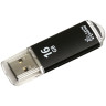 Память Smart Buy "V-Cut"  16GB, USB 2.0 Flash Drive, черный (металл. корпус ), 227882