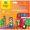 Фломастеры Мульти-Пульти "Енот в Англии", 12цв., утолщенные, смываемые, картон, европодвес, 240110