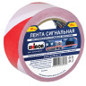 Лента сигнальная Unibob, 50мм*150м, красно-белая, ИУ, 222637
