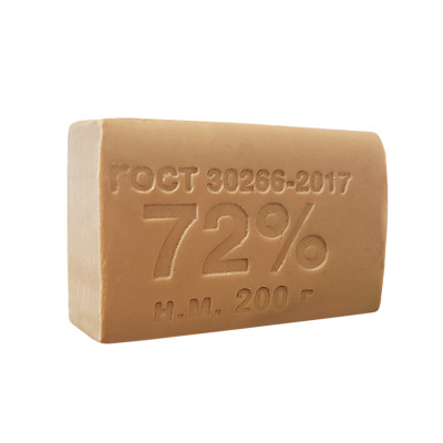 Мыло хозяйственное 72% ММЗ, без обертки, 200г, 136436