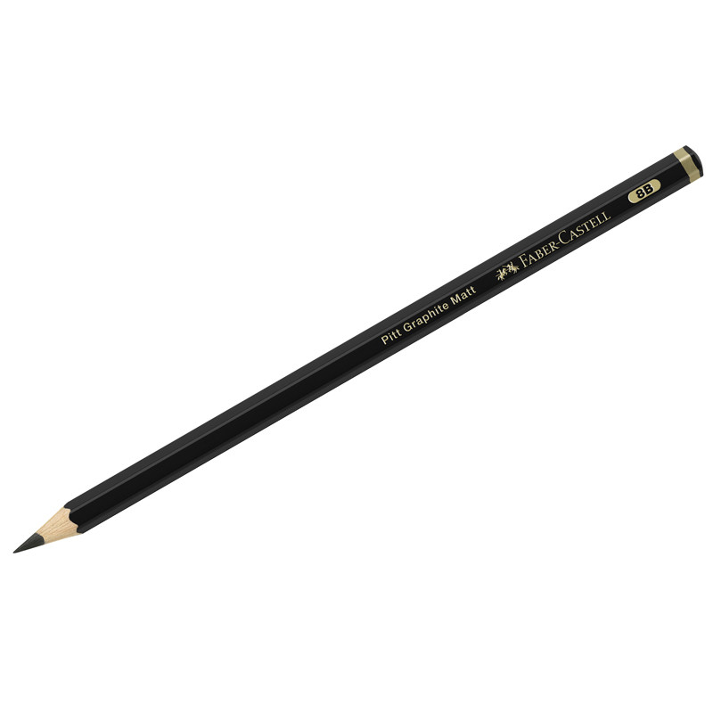 Карандаш ч/г матовый Faber-Castell "Pitt Graphite Matt" 8В, заточен, 331997