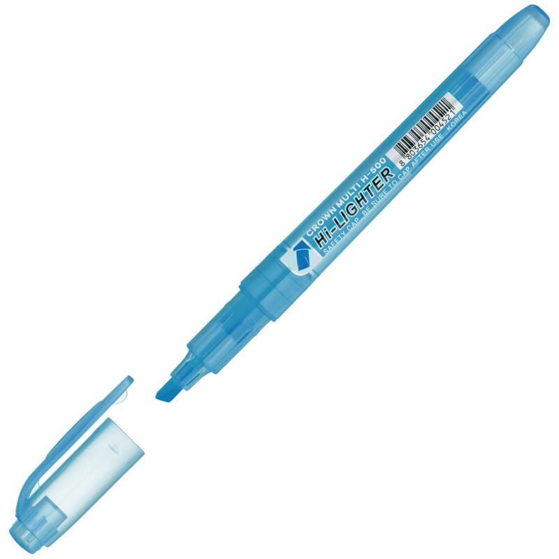 Текстовыделитель Crown "Multi Hi-Lighter" голубой, 1-4мм, 207927
