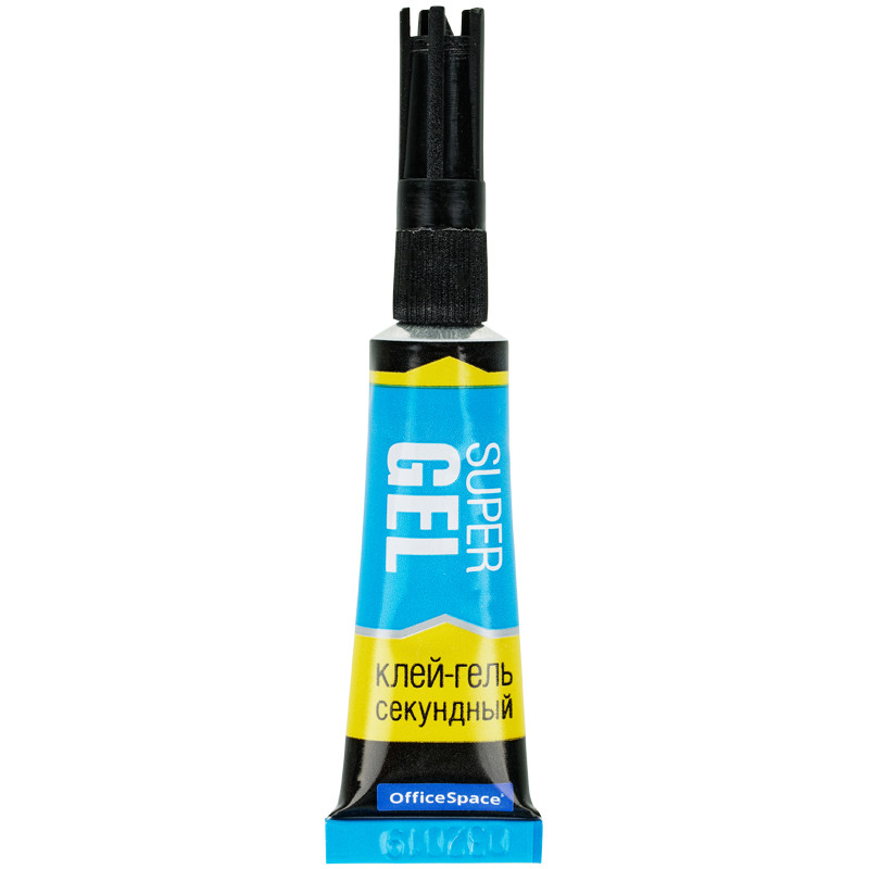 Клей секундный OfficeSpace "Super Gel", гель, 3г, лента, 12 штук, 278009