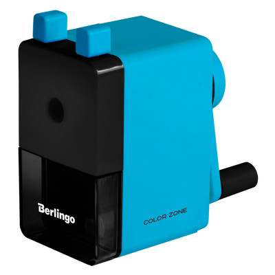 Точилка механическая Berlingo "Color Zone", голубая, пласт. корпус, инд. упак., 326159