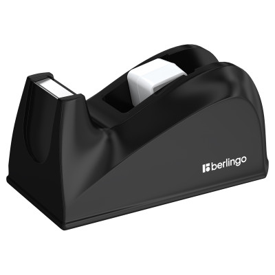 Диспенсер настольный Berlingo для канцелярской клейкой ленты, черный, 243039