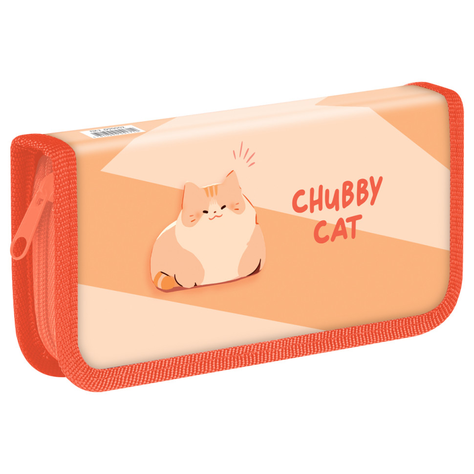 Пенал 1 отделение, 190*90 ArtSpace "Chubby cat", ламинированный картон, 380213