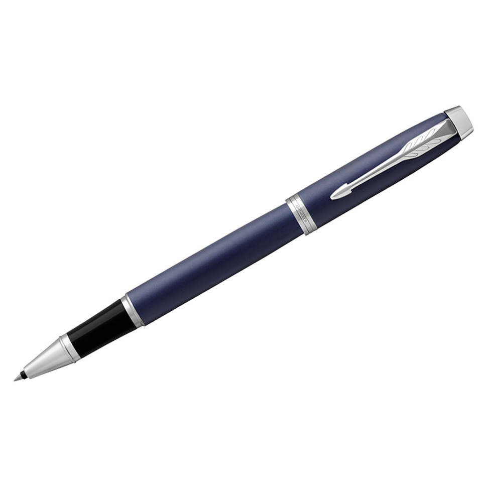 Ручка-роллер Parker "IM Matte Blue CT" черная, 0,8мм, подарочная упаковка, 246624