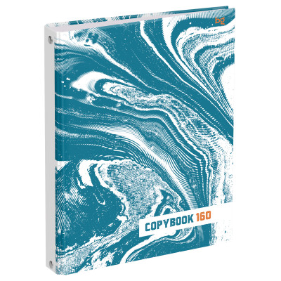 Тетрадь на кольцах А5, 160л., BG "Fluid art", глянцевая ламинация, 372875