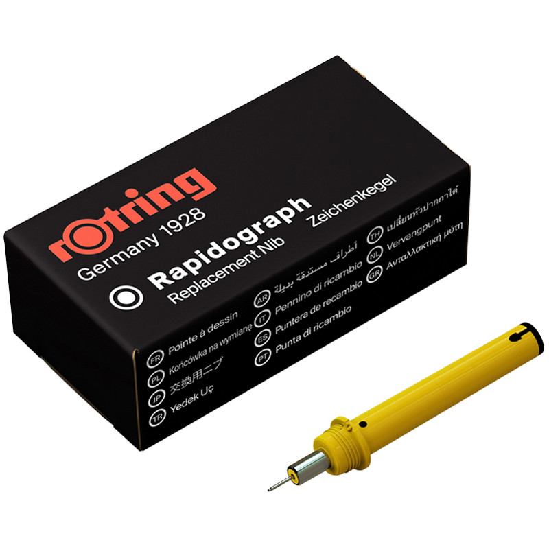 Пишущий элемент для рапидографа Rotring 0,35мм, картон. упаковка, 306609 Пишущий элемент для рапидографа Rotring 0,35мм, картон. упаковка, 306609